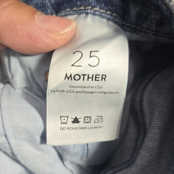 Mother The Looker Ankle Fray Jeans In Groovin' Color Sz 25 - Picture 10 of 15